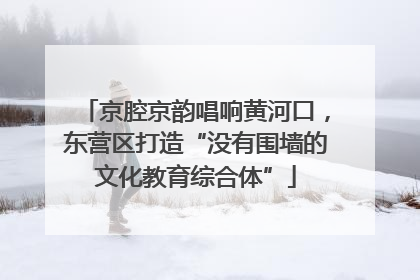 京腔京韵唱响黄河口，东营区打造“没有围墙的文化教育综合体”